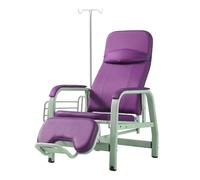 SillóN De FlebotomíA Totalmente Reclinable, Para InyeccióN Intravenosa Con Reposabrazos Y Estante Almacenamiento, MéDico Cuero Portasueros, Sillas RecepcióN Para Sala Espera(Purple)