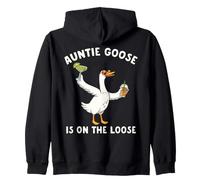 Silly Auntie Goose on The Loose Funny Tante Family Matching Sweat à Capuche