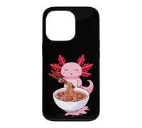 Silly Axolotl Mangeant des Nouilles avec des Baguettes Coque pour iPhone 13 Pro