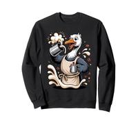 Silly Barista Goose Coffee Espresso Caffeine Sweatshirt