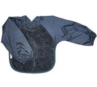 Silly Billyz SIB-205NA Bavoir à manches longues Tissu velours Bleu marine Taille M (6-24 mois)