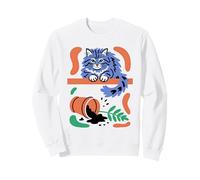 Silly Cat Fait Tomber la Plante de l'étagère Sweatshirt