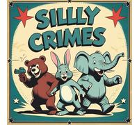 Silly Crimes: Cute and Funny Animal Coloring Book for Adults and Teens: Relaxing Black & White Outlines of Silly Animal Criminals and Humorous Scenes for Stress Relief
