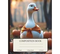 Silly Goose Autumn Composition Notebook for Students|College Ruled|School Notes|Journal: Goose Aesthetic