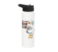 Silly Goose Book Club Reading Humor Stainless Steel Insulated Water Bottle