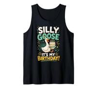 Silly Goose C'est Mon Anniversaire Funny Party Goose Fan Débardeur
