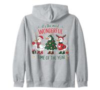 Silly Goose Christmas The Most Wonderful Time of The Year Sweat à Capuche