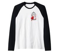 Silly Goose in Love, Joli Couple pour la Saint-Valentin Manche Raglan