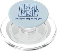 Silly Goose in Prison | Cute Goose Valentines Day Women PopSockets PopGrip pour MagSafe