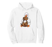 Silly Goose Not A Hugger Capybara Hug Humour Sarcastique drôle Sweat à Capuche