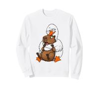 Silly Goose Not A Hugger Capybara Hug Humour Sarcastique drôle Sweatshirt