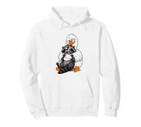 Silly Goose Not A Hugger Raccoon Hug Humour Sarcastique drôle Sweat à Capuche