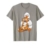 Silly Goose Not Hugger Orange Cat Hug Funny Sarcastic Humour T-Shirt