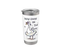 Silly Goose On The Loose : des vacances d'été drôles Gobelet isotherme en acier inoxydable double paroi