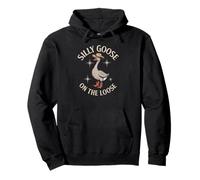Silly Goose On The Loose Funny Animal Cowboy Humour Sweat à Capuche