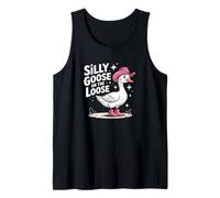 Silly Goose On The Loose Funny Cowgirl Animal Humour Art Débardeur