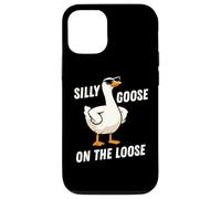 Silly Goose on The Loose Funny Goose Meme Men Women Coque pour iPhone 12/12 Pro
