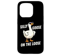 Silly Goose on The Loose Funny Goose Meme Men Women Coque pour iPhone 15 Pro