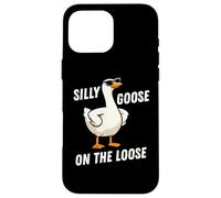 Silly Goose on The Loose Funny Goose Meme Men Women Coque pour iPhone 16 Pro Max