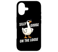 Silly Goose on The Loose Funny Goose Meme Men Women Coque pour iPhone 17
