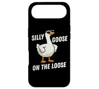 Silly Goose on The Loose Funny Goose Meme Men Women Coque pour iPhone Air
