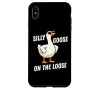 Silly Goose on The Loose Funny Goose Meme Men Women Coque pour iPhone XS Max