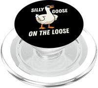 Silly Goose on The Loose Funny Goose Meme Men Women PopSockets PopGrip pour MagSafe