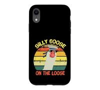 Silly Goose on The Loose Funny Saying Vintage Coque pour iPhone XR