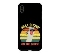 Silly Goose on The Loose Funny Saying Vintage Coque pour iPhone XS Max
