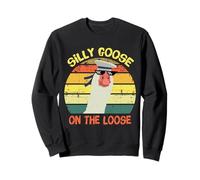 Silly Goose on The Loose Funny Saying Vintage Sweatshirt
