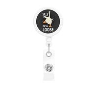 Silly Goose On The Loose Retractable Badge Holder Reel Clip Id Card Holder forNurse Student Office Worker