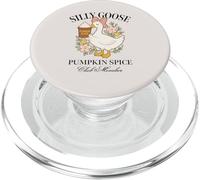 Silly Goose Pumpkin Spice Club Fall Season Coffee Lover PopSockets PopGrip pour MagSafe