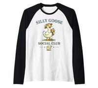 Silly Goose Social Club, Adorable Animal de Ferme Amusant Manche Raglan