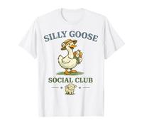 Silly Goose Social Club, Adorable Animal de Ferme Amusant T-Shirt