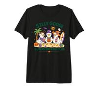 Silly Goose Summerween Club Drôle Dété Halloween T-Shirt Haut de Gamme