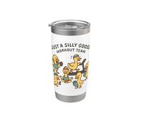 Silly Goose Workout Team Funny Fitness Canards Gobelet isotherme en acier inoxydable double paroi
