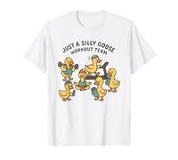 Silly Goose Workout Team Funny Fitness Canards T-Shirt