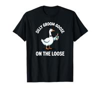 Silly Groom Goose on The Loose, soirée Entre célibataires et Meilleur marié T-Shirt