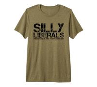 Silly Liberals Paychecks for Workers Funny Republican Humour T-Shirt Haut de Gamme