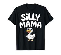 Silly Mama Crazy Running Chicken Farm Mom Humour T-Shirt