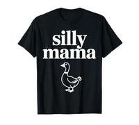 Silly Mama Crazy Running Chicken Farm Mom Humour T-Shirt