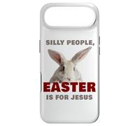 Silly People Easter is for Jesus: Cute Christian Faith Bunny Coque pour iPhone Air