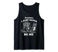 Silly Raccoon I Just Gotta Be Me Graphique Vintage Humoristique Débardeur