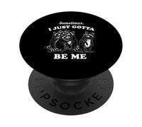 Silly Raccoon I Just Gotta Be Me Graphique Vintage Humoristique PopSockets PopGrip Adhésif