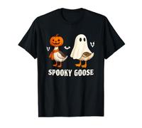 Silly Spooky Goose Halloween Funny Silly Goose Pumpkin Ghost T-Shirt Graphique avec Valeur