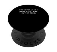 Silly Sports Sayings I 've Never Lost t Game I Just ran Out o PopSockets PopGrip Adhésif
