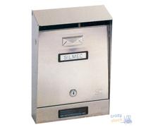 Silmec S.R.L. Boîte Aux Lettres Inox 001 Avec Toit Cm 32,5X22X7,5/11