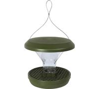 SWISSINNO Mangeoire Oiseaux Extérieur à Suspendre - Davos Smart Birds - Anti Rats et Souris avec Plateau Récupérateur - Distributeur Graines pour Oiseaux Sauvages - Jardin et Balcon - Vert