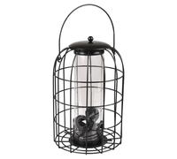 Silo À Nourriture Pour Flamants Elma Métal Noir 17,5x17,5x27 Cm Pour Oiseaux