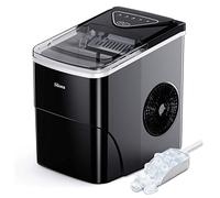 Silonn Machine À Glaçons, 9 Glaçons En 6Min Prêts 12 KG En 24 Heures, Petite Machine À Glaçons Autonettoyante Avec Pelle À Glace Et Panier, 2 Tailles De Glace Bullet Pour La Cuisine Le Bureau